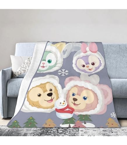 Amazon｜ダッフィー フレンズ リーナベル 毛布 ブランケット 冬用 夏用